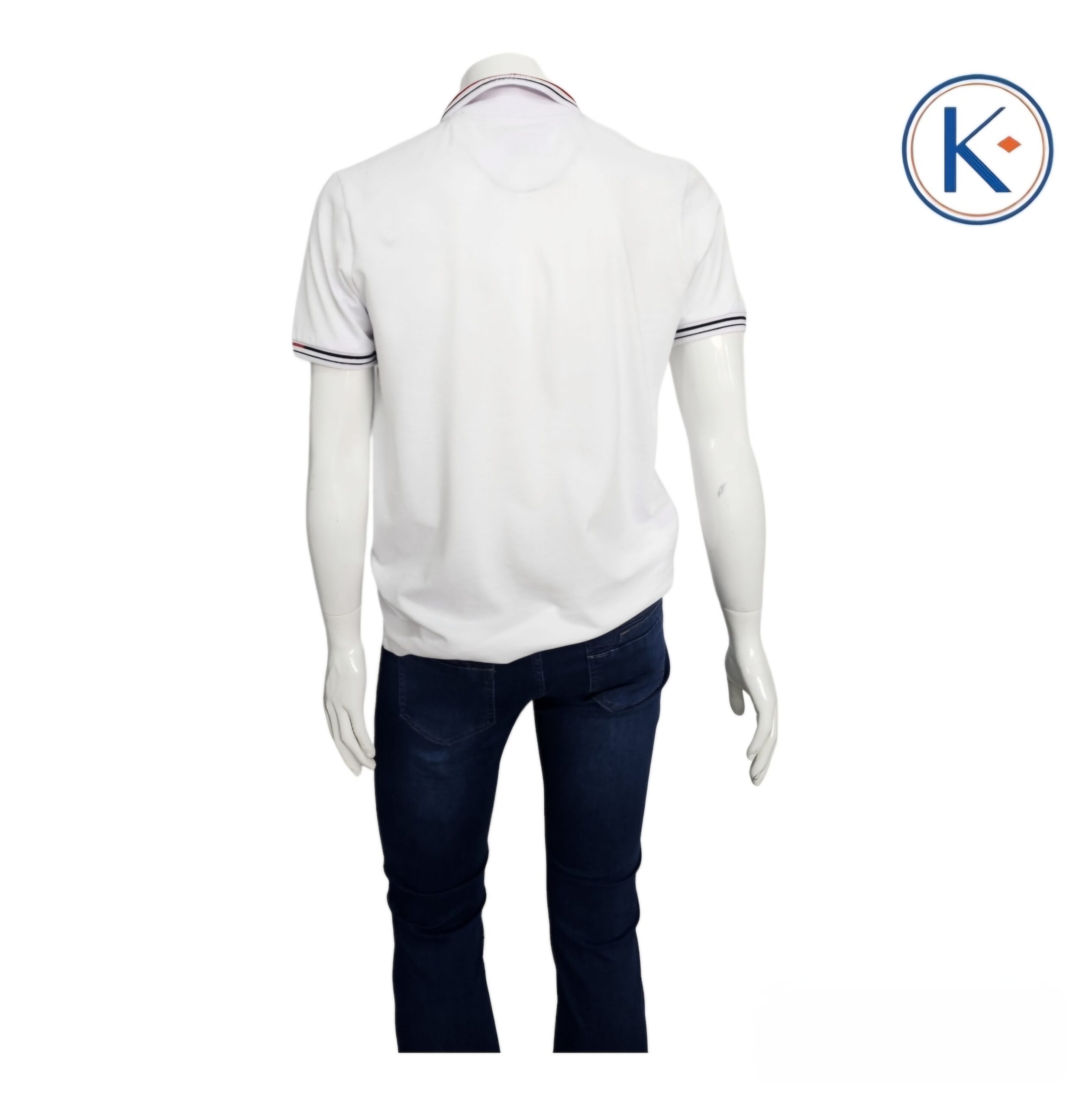 Polo con bolsillo en  manga corta para  hombre