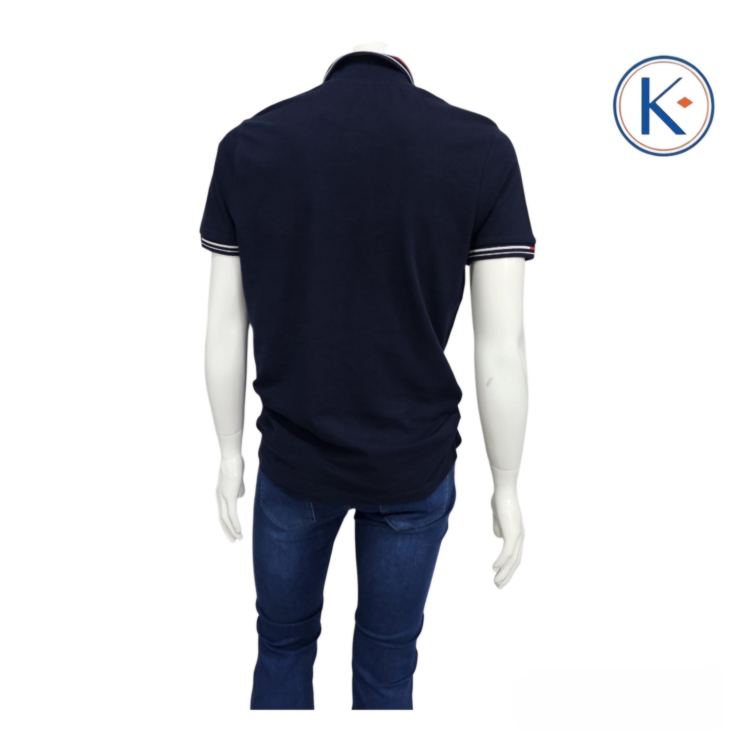 Polo con bolsillo en manga corta para hombre