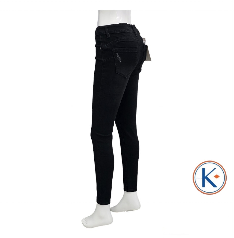Vaquero negro push up para mujer pitillo
