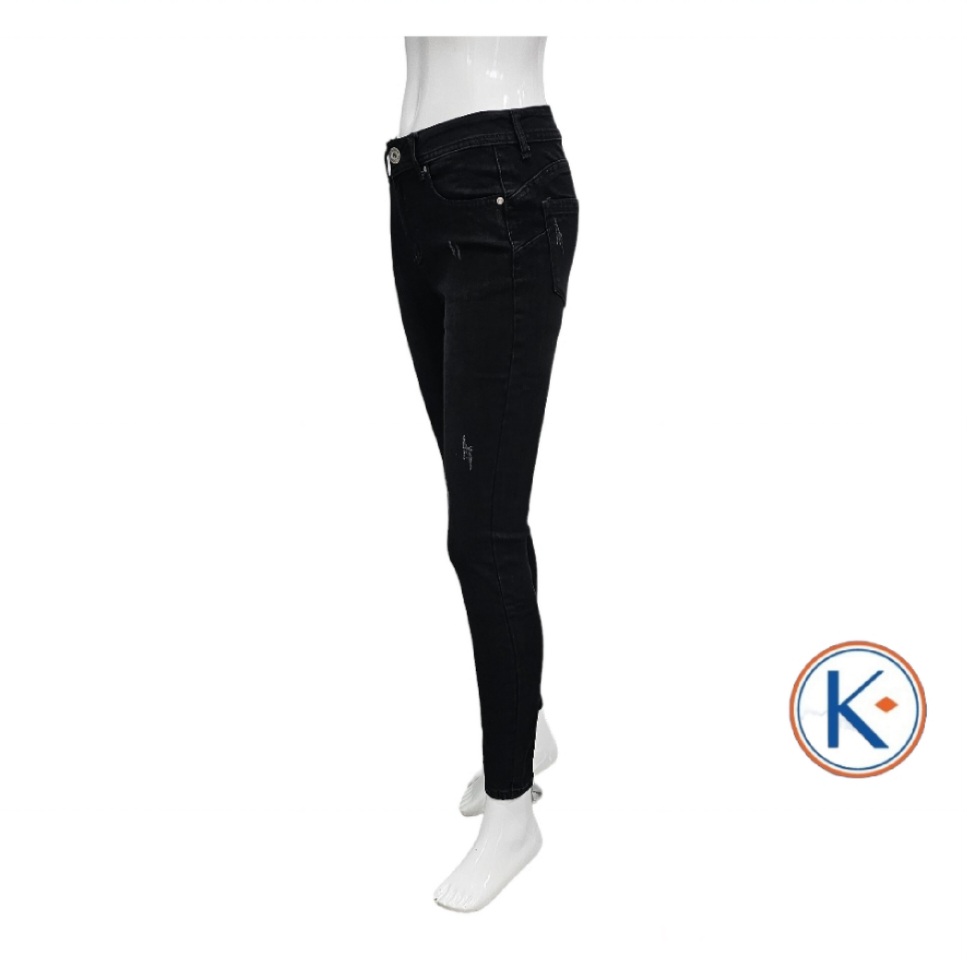 Vaquero negro push up para mujer pitillo