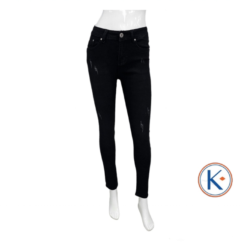 Vaquero negro push up para mujer pitillo