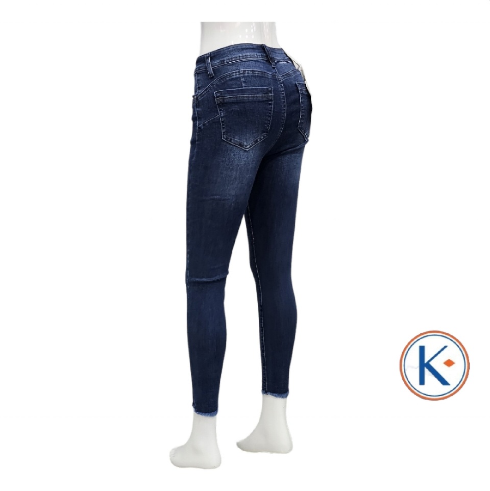 Vaquero azul push up para mujer pitillo