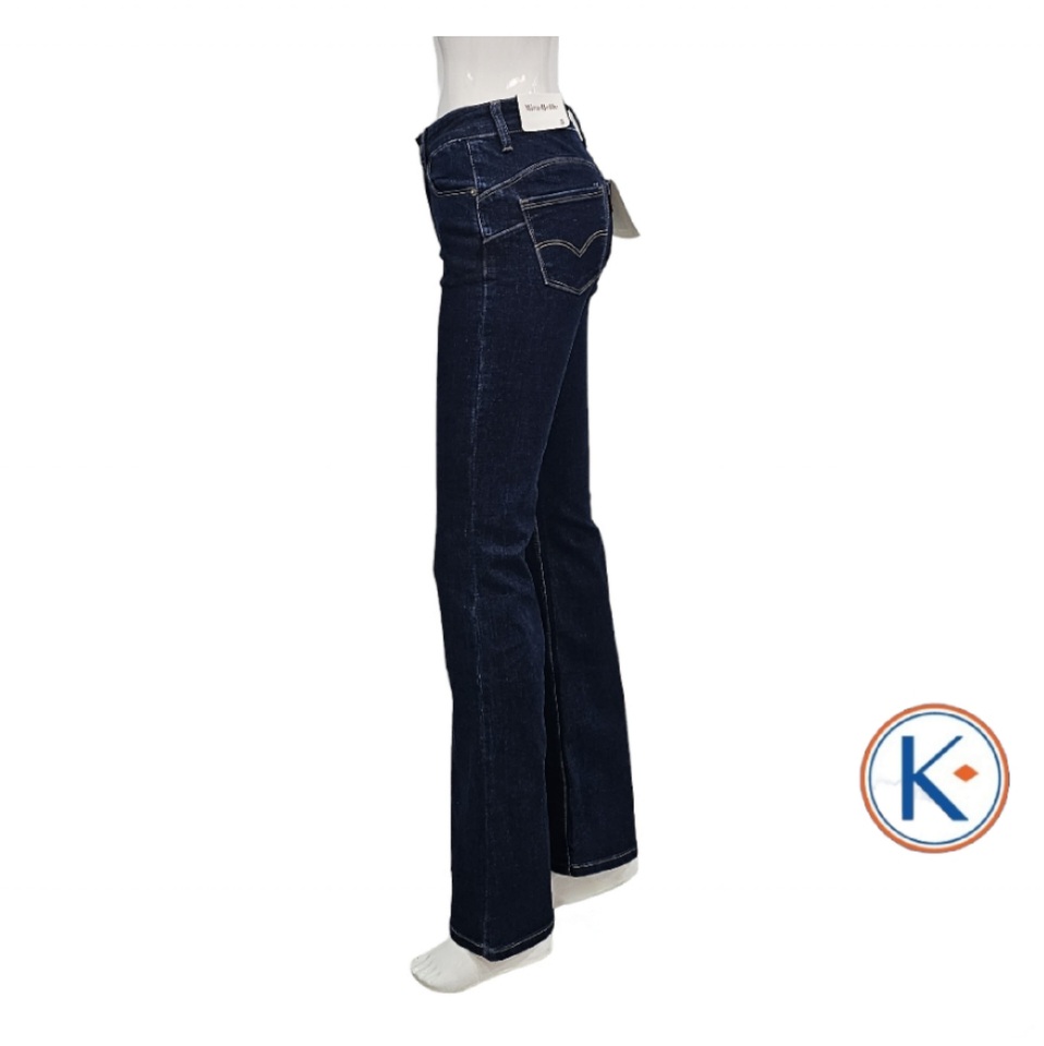Vaquero oscuro campana push up para mujer