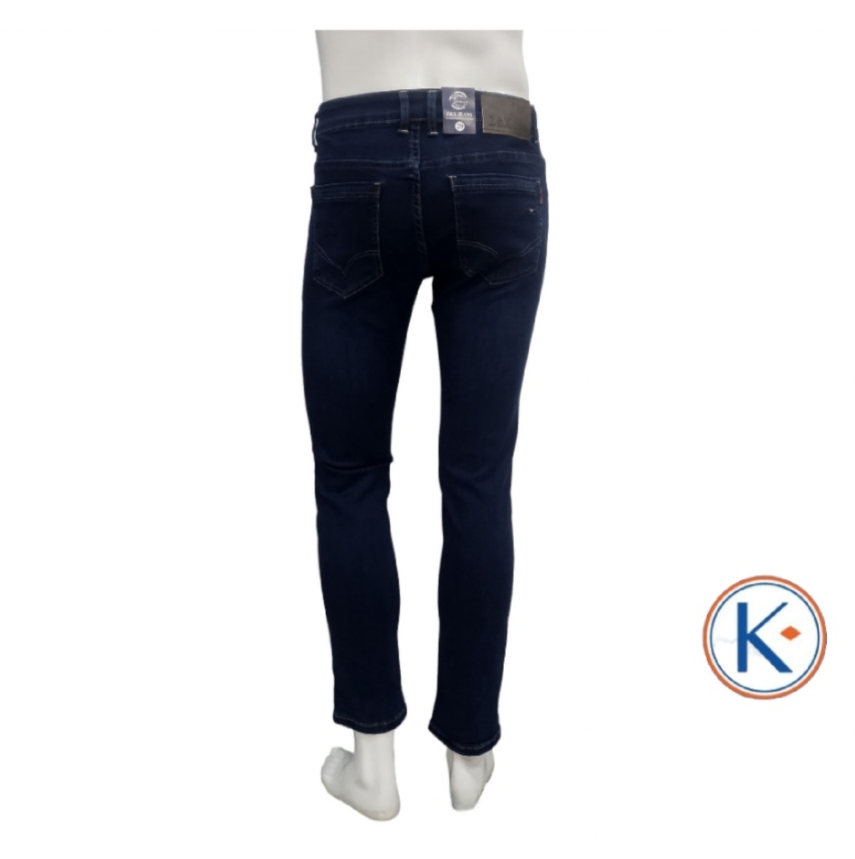 Vaquero elástico azul oscuro para hombre