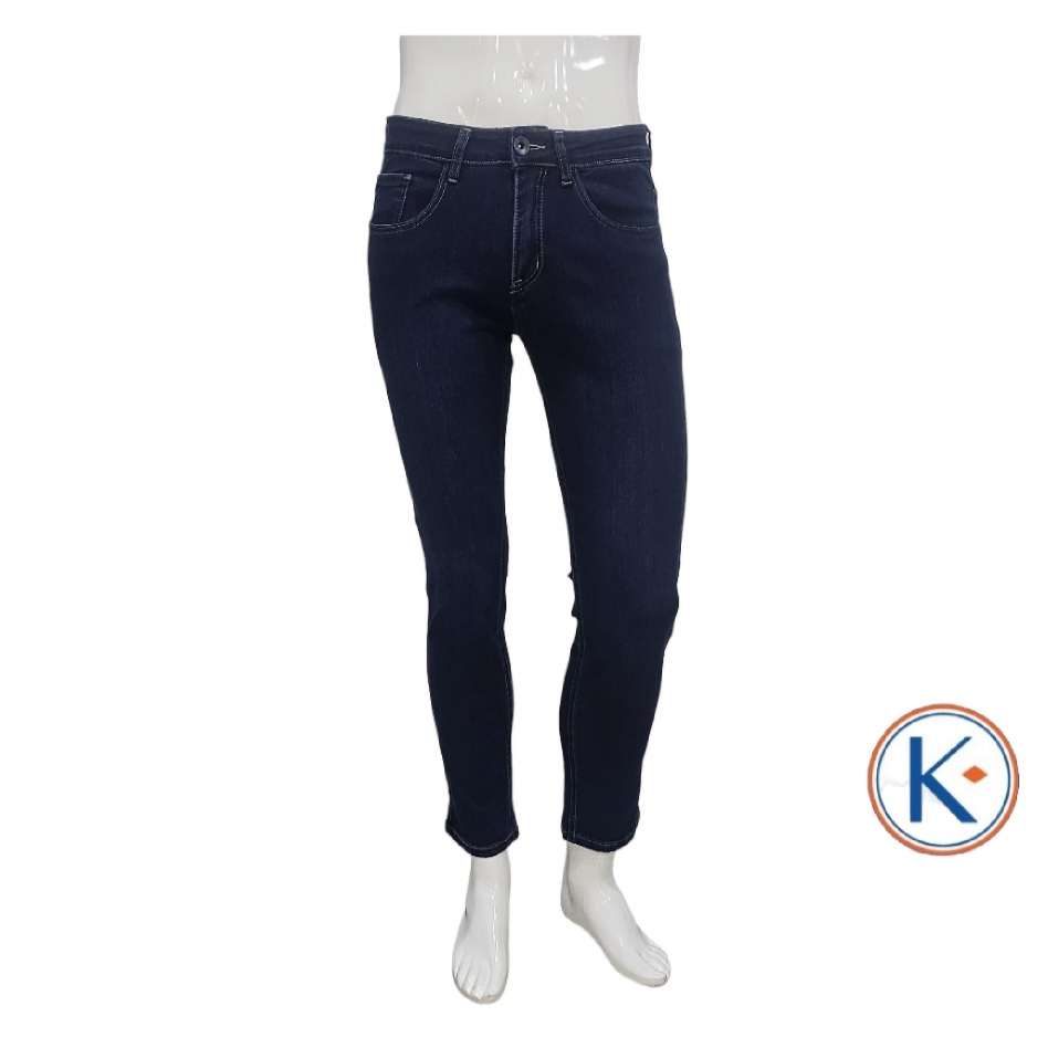 Vaquero elástico azul oscuro para hombre