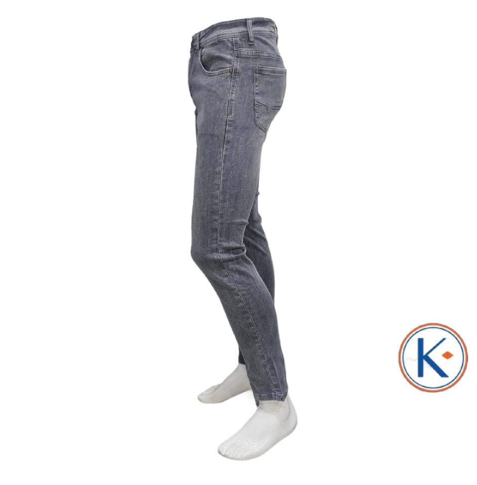 Vaquero elástico gris medio para hombre