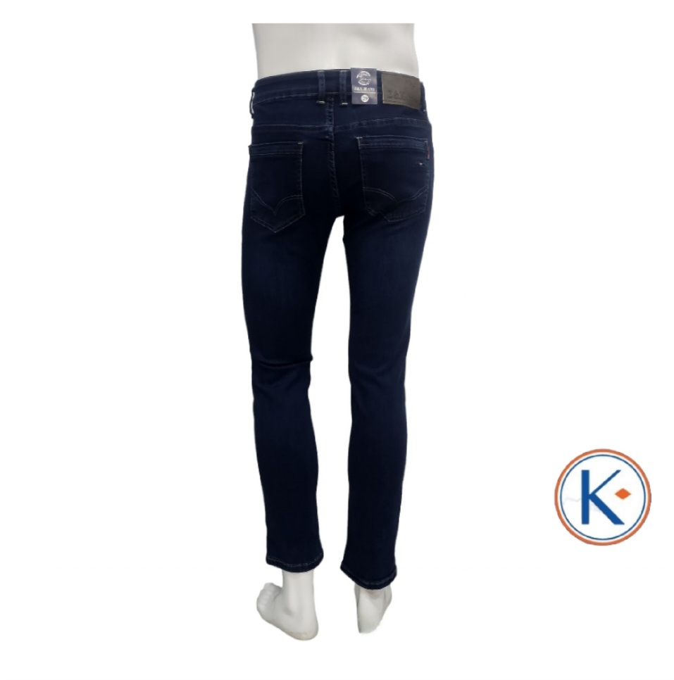 Vaquero elástico denim oscuro para hombre