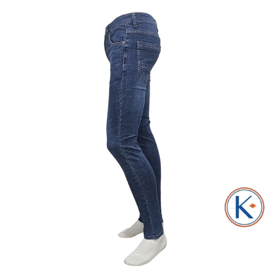 Vaquero elástico pitillo denim medio para hombre