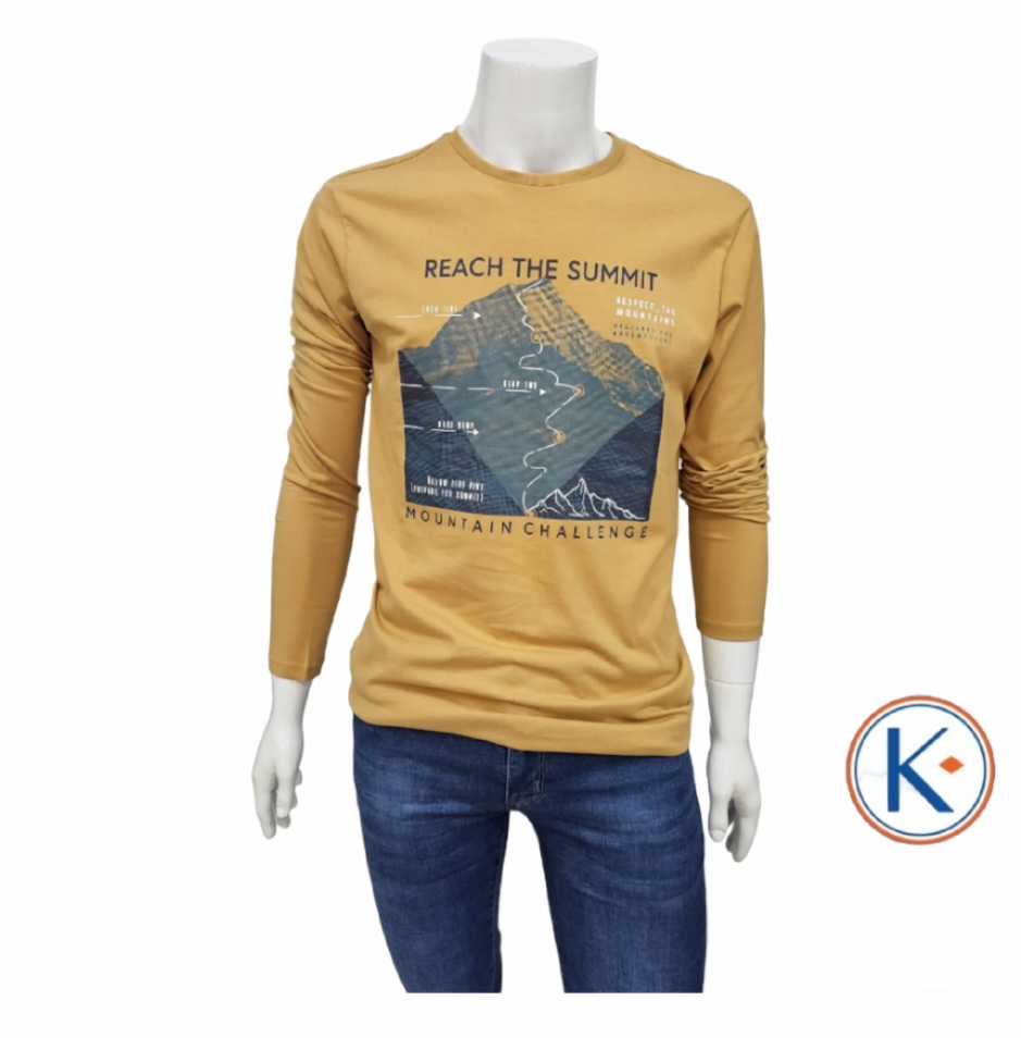 Camiseta manga larga montañas hombre Losan