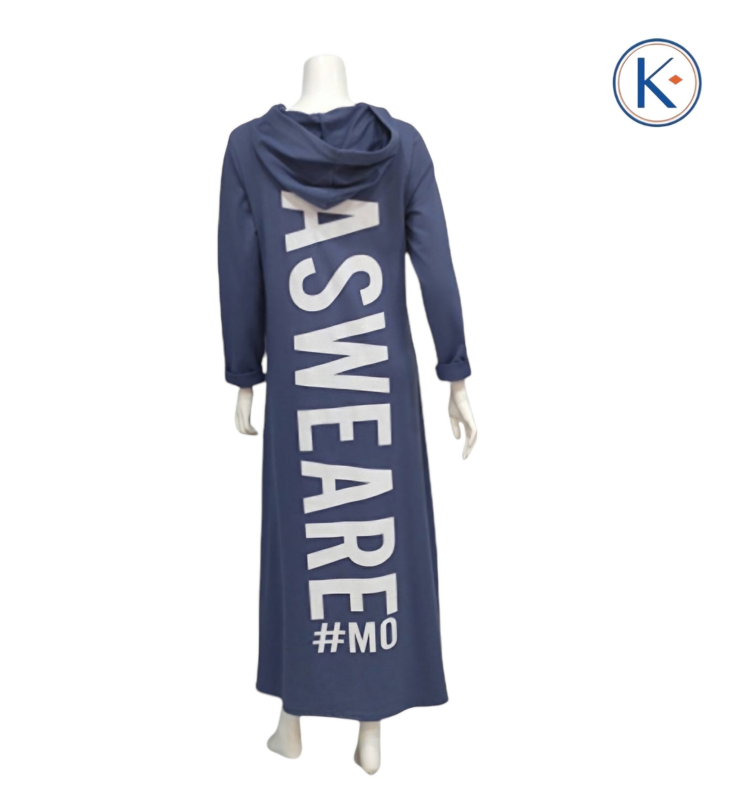 Vestido deportivo largo con capucha