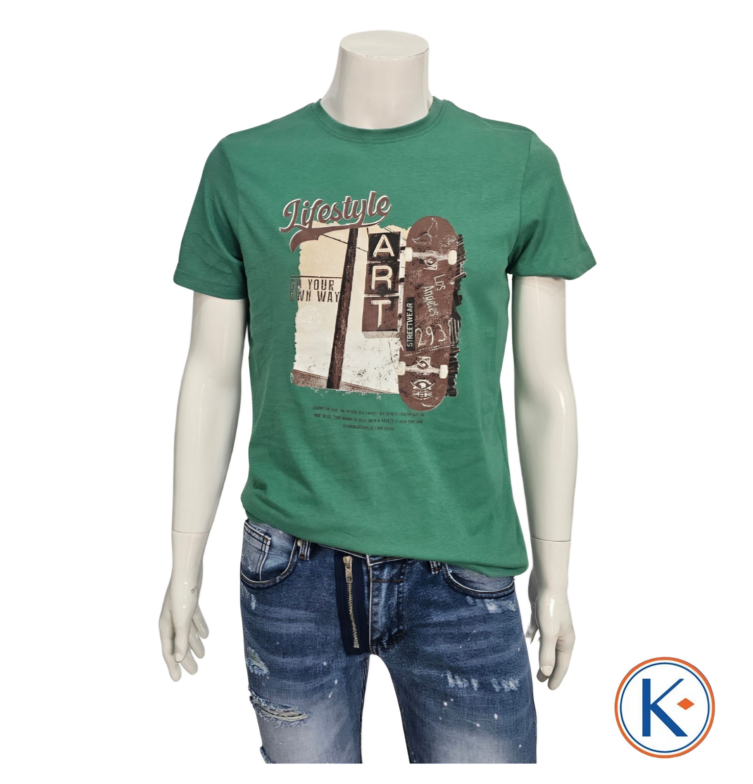 Camiseta de Algodón para Hombre "Lifestyle"