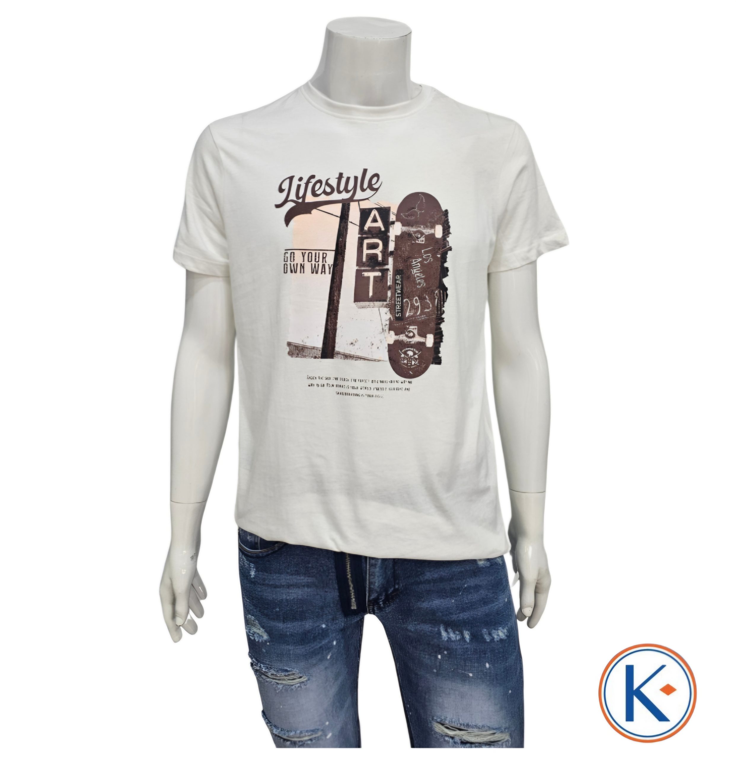 Camiseta de Algodón para Hombre "Lifestyle"