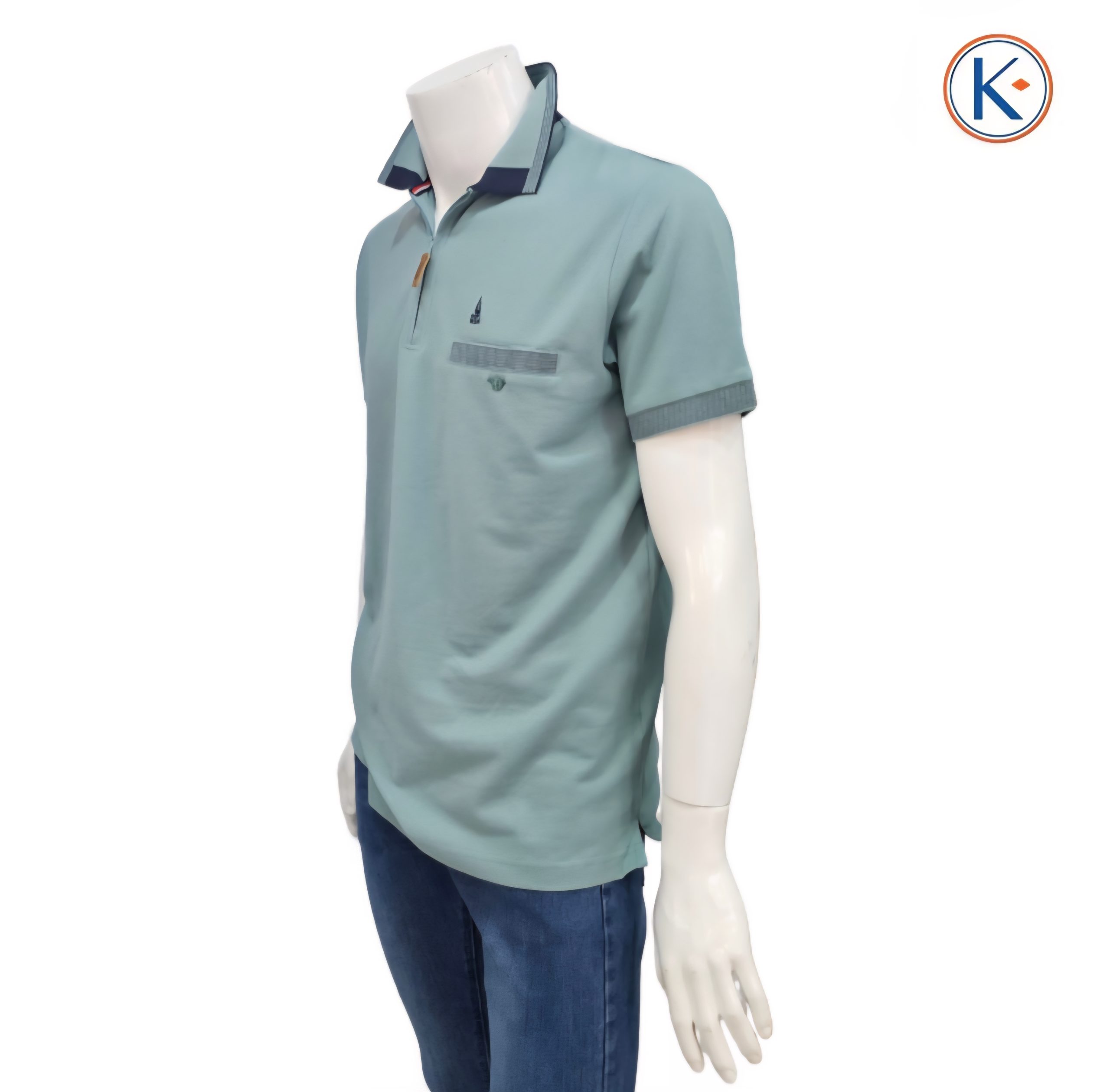 Polo granito Nisko hombre con cremallera