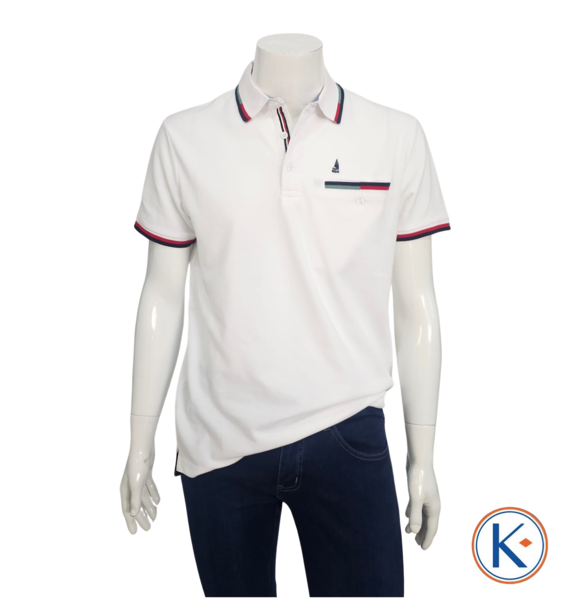 Polo Granito Nisko para Hombre con Bolsillo