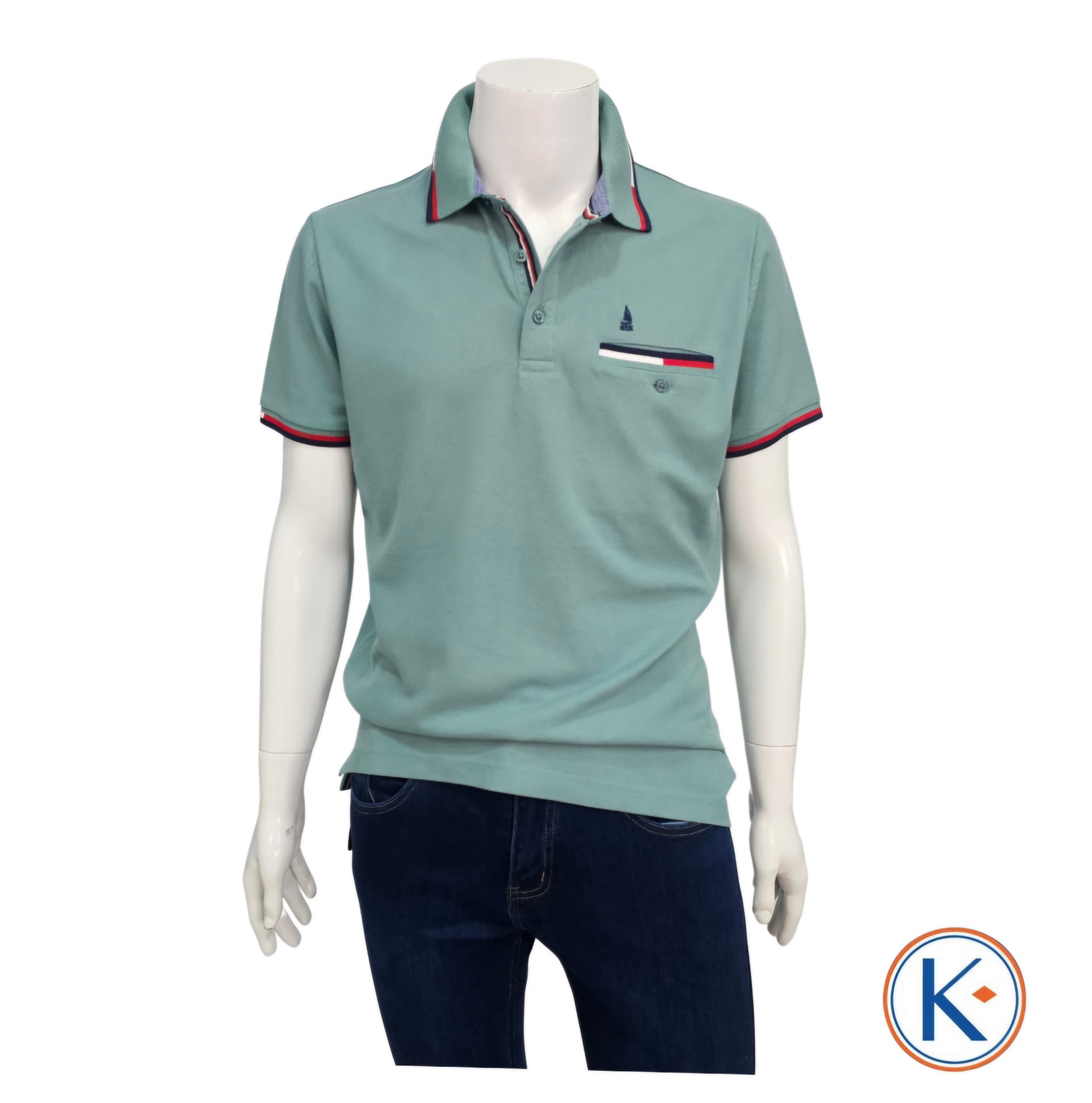 Polo Granito Nisko para Hombre con Bolsillo
