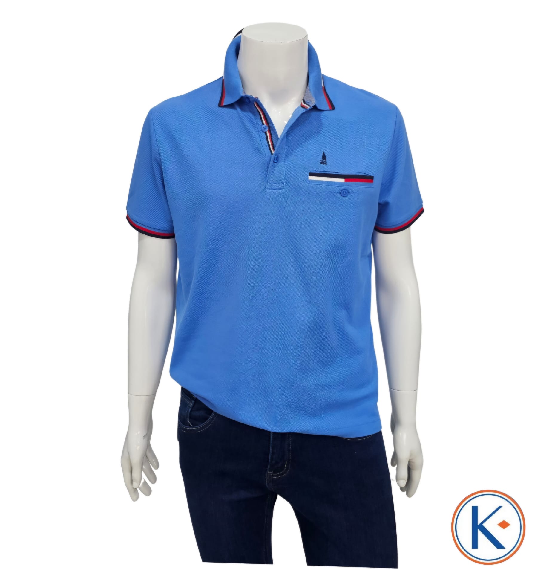 Polo Granito Nisko para Hombre con Bolsillo