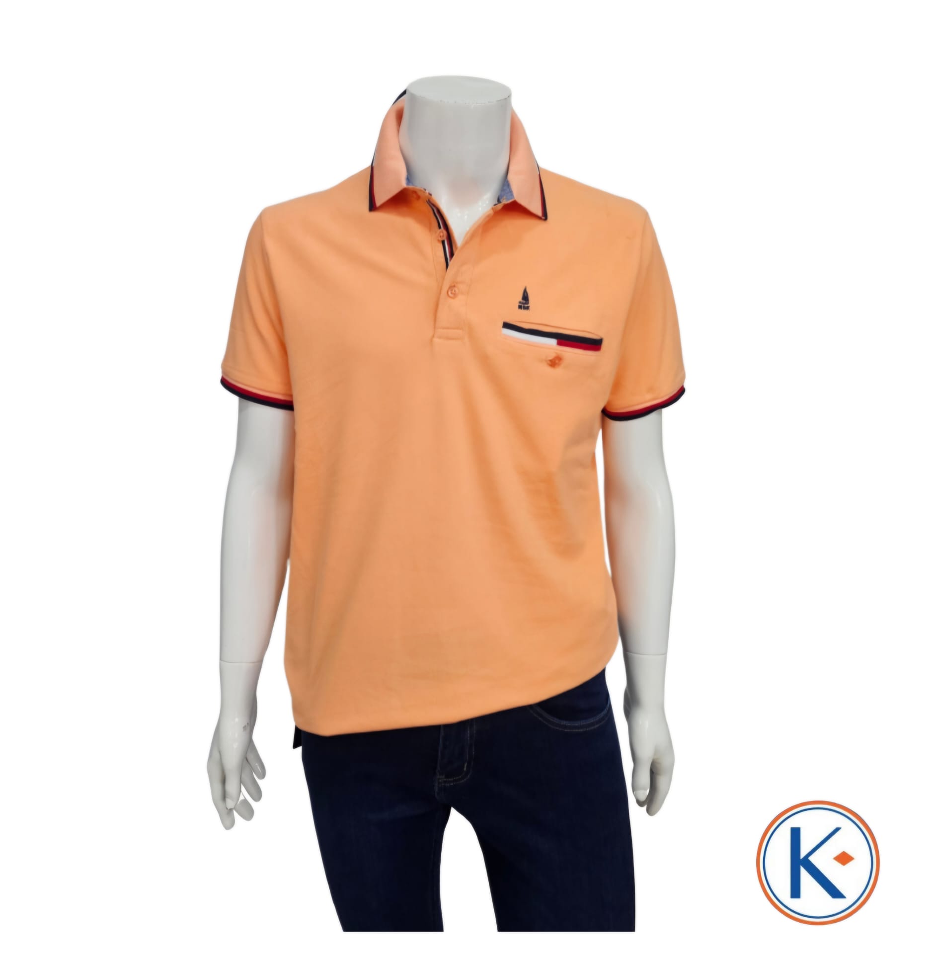 Polo Granito Nisko para Hombre con Bolsillo