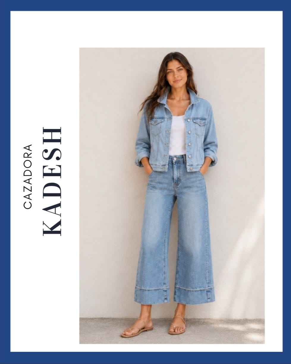 Cazadora vaquera mujer denim claro
