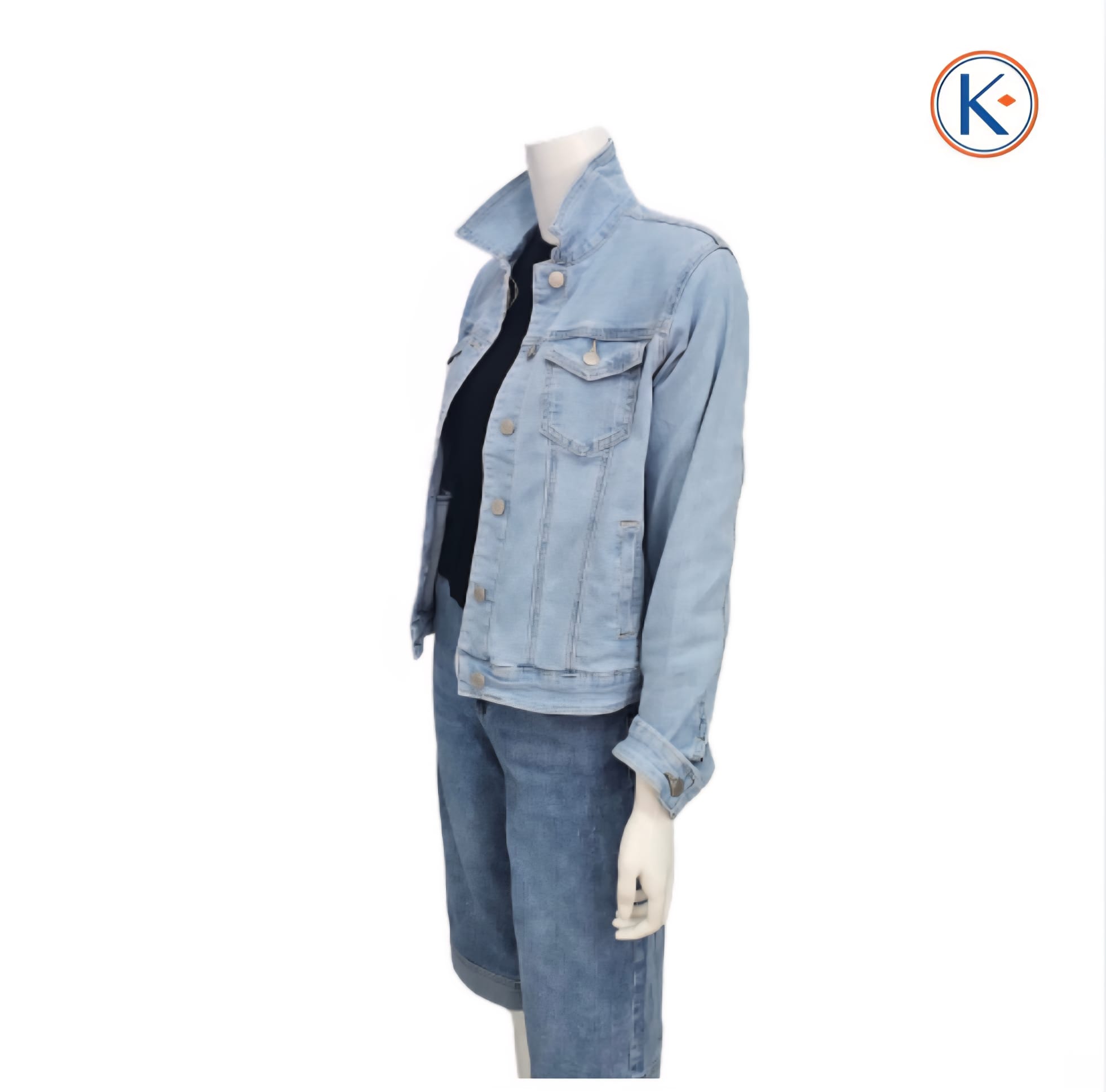 Cazadora vaquera mujer denim claro
